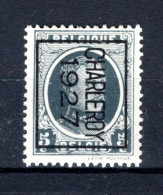 PRE157B MH* 1927 - CHARLEROY 1927  - Typos 1922-31 (Houyoux)