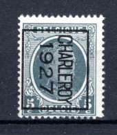 PRE157B MNH** 1927 - CHARLEROY 1927  - Typografisch 1922-31 (Houyoux)