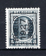 PRE156A MNH** 1927 - BRUXELLES 1927 BRUSSEL   - Typografisch 1922-31 (Houyoux)