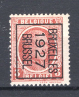 PRE150B MNH** 1927 - BRUXELLES 1927 BRUSSEL  - Typografisch 1922-31 (Houyoux)