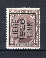 PRE132A MNH** 1926 - LIEGE 1926 LUIK - Typografisch 1922-26 (Albert I)