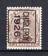 PRE129B MNH** 1926 - CHARLEROY 1926  - Typografisch 1922-26 (Albert I)