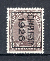 PRE129B-III MNH** 1926 - CHARLEROY 1928 - Typo Precancels 1922-26 (Albert I)