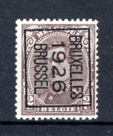 PRE128B-III MNH** 1926 - BRUXELLES 1926 BRUSSEL  - Typografisch 1922-26 (Albert I)