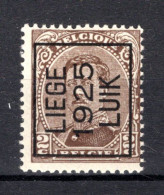 PRE113A-II MNH** 1925 - LIEGE 1925 LUIK - Typografisch 1922-26 (Albert I)