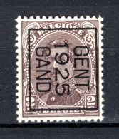 PRE111B-III MNH** 1925 - GENT 1925 GAND  - Typografisch 1922-26 (Albert I)