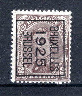 PRE109B-III MNH** 1925 - BRUXELLES 1925 BRUSSEL - Typo Precancels 1922-26 (Albert I)