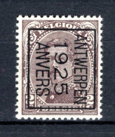 PRE108B-III MNH** 1925 - ANTWERPEN 1925 ANVERS  - Typografisch 1922-26 (Albert I)