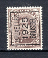 PRE109A MNH** 1925 - BRUXELLES 1925 BRUSSEL - Typos 1922-26 (Albert I)