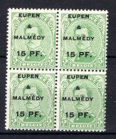 OC55 MNH 1920 - Postzegels Met Opdruk Eupen & Malmedy (4 Stuks) - OC55/105 Eupen & Malmédy
