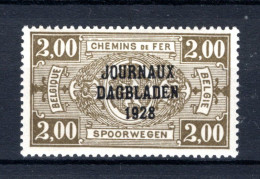 JO9 MNH** 1928 - Postpakketzegels "JOURNEAUX - DAGBLADEN 1928" - Sot - Journaux [JO]