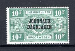 JO35 MNH 1929 - Type I, R Staat Boven BL - Dagbladzegels [JO]