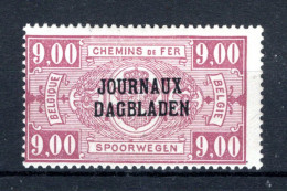 JO34A MH* 1929 - Type II, R Staat Boven B - Sot - Dagbladzegels [JO]