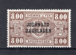 JO33A MNH** 1929 - Type II, R Staat Boven B - Sot - Dagbladzegels [JO]