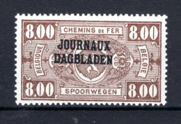 JO33 MNH 1929 - Type I, R Staat Boven BL - Periódicos [JO]