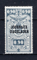 JO25A MNH** 1929 - Type II, R Staat Boven B - Sot - Dagbladzegels [JO]