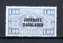 JO26A MNH** 1929 - Type II, R Staat Boven B - Sot - Dagbladzegels [JO]