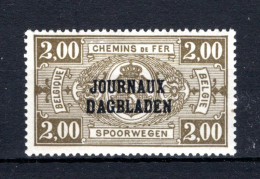 JO27A MNH** 1929 - Type II, R Staat Boven B - Sot - Dagbladzegels [JO]