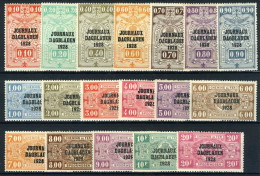 JO1/18 MH* 1923 - Postpakketzegels "JOURNEAUX - DAGBLADEN 1928" - Sot - Zeitungsmarken [JO]