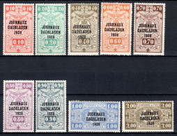 JO1/9 MNH** 1928 - Postpakketzegels "JOURNEAUX - DAGBLADEN 1928" - Sot - Journaux [JO]