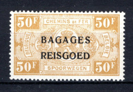 BA23 MH* 1935 - Spoorwegzegels Met Opdruk "BAGAGES - REISGOED" -1 - Sot - Equipaje [BA]