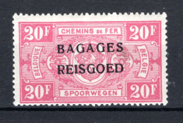 BA20 MNH 1935 - Spoorwegzegels Met Opdruk "BAGAGES - REISGOED"  - Bagagli [BA]