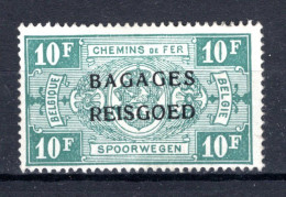 BA19 MH* 1935 - Spoorwegzegels Met Opdruk "BAGAGES - REISGOED" - Sot  - Equipaje [BA]