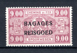 BA18 MH* 1935 - Spoorwegzegels Met Opdruk "BAGAGES - REISGOED" -1 - Sot - Reisgoedzegels [BA]