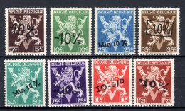 724oo/724vv MNH** 1946 - Heraldieke Leeuw België - Belgique  - 1946 -10%