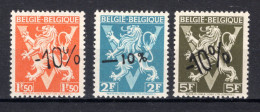 724K/724M MNH** 1946 - Heraldieke Leeuw België - Belgique  - 1946 -10 %