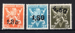 724DD/724FF MNH** 1946 - Heraldieke Leeuw Belgique - België - Sot - 1946 -10%