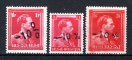 724a/724c MNH** 1946 - Z.M. Koning Leopold 3 - 1946 -10%