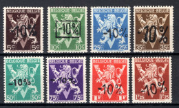 724o/724v MNH** 1946 - Heraldieke Leeuw Belgique - België - 1946 -10 %
