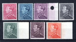 429/435 MNH 1936 - Koning Leopold 3 - 1936-51 Poortman