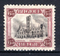 182 MH 1920 - Stadhuis Van Dendermonde 1e Oplage - Ongebruikt