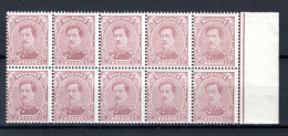 140C MNH 1922 - TYPE IV Z.M. Koning Albert 1 10 Stuks - 5 - 1915-1920 Albert I