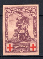 128 (*) PROOF Ongetand 1914 20 C -2 - 1914-1915 Rotes Kreuz