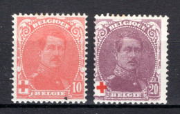 130/131 (*) Zonder Gom 1914 - 1914-1915 Croix-Rouge