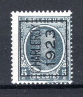 PRE85A MNH** 1923 - CHARLEROY 1923  - Typografisch 1922-31 (Houyoux)