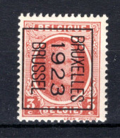 PRE78B MNH** 1923 - BRUXELLES 1923 BRUSSEL  - Typografisch 1922-31 (Houyoux)