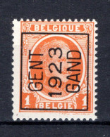 PRE74A MNH** 1923 - GENT 1923 GAND - Typo Precancels 1922-31 (Houyoux)