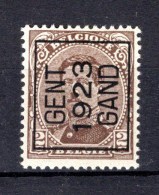 PRE70A-II MNH** 1923 - GENT 1923 GAND  - Typo Precancels 1922-26 (Albert I)