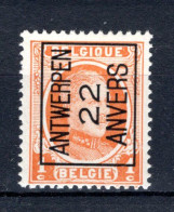 PRE66A MNH** 1922 - ANTWERPEN 22 ANVERS - Typografisch 1922-31 (Houyoux)