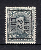 PRE65B MNH** 1922 - LIEGE 22 LUIK - Typografisch 1922-26 (Albert I)