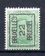 PRE60A-IV MNH** 1922 - BRUXELLES 22 BRUSSEL  - Sobreimpresos 1922-26 (Alberto I)