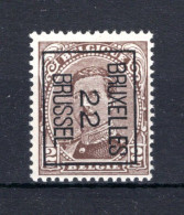 PRE58B-II MNH** 1922 - BRUXELLES 22 BRUSSEL  - Typo Precancels 1922-26 (Albert I)