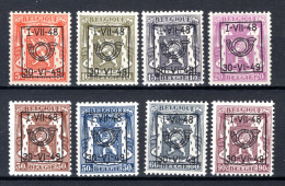 PRE581/588 MNH 1946 - Klein Staatswapen Opdruk Type D - REEKS 35 - Typo Precancels 1936-51 (Small Seal Of The State)