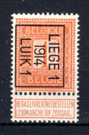 PRE48B MNH** 1914 - LIEGE I 1914 LUIK I - Typos 1912-14 (Löwe)