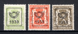 PRE502/510 MNH** 1943 - Klein Staatswapen Opdruk Type D - REEKS 25 - Typo Precancels 1936-51 (Small Seal Of The State)