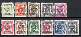 PRE464/474 MNH** 1941 - Klein Staatswapen Opdruk Type D - REEKS 21 - Typo Precancels 1936-51 (Small Seal Of The State)